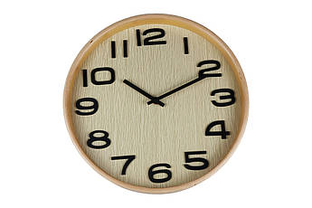 Дерев’яний настінний годинник Grunhelm WC-MG2015-MT, 317 мм  стильний годинник для інтер’єру