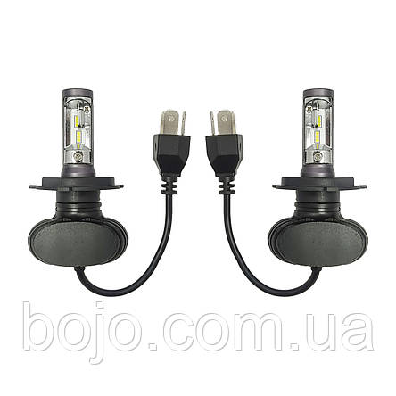 Світлодіодні автомобільні LED лампа H4 6000K 4000Lm із вбудованим радіатором, фото 2