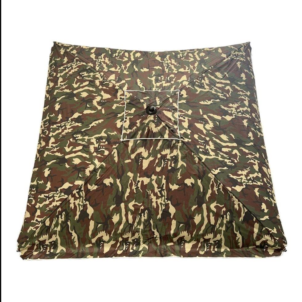 Торговий Парасолька 2*2 з клапаном і напиленням (Чорний метал) колір КАМУФЛЯЖ, фото 1