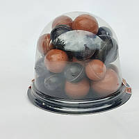 Цукерки Кульки асорті з класичного чорного шоколаду 70,3% та молочного шоколаду 33,6% крафтове виробництво 270 грам