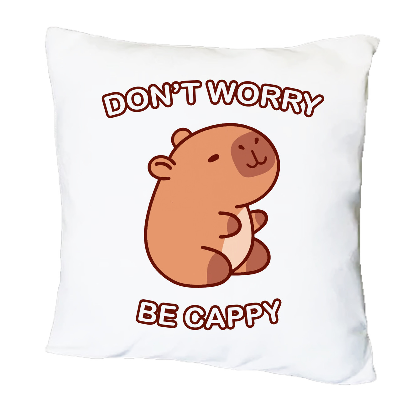 Подушка з друком "Don't worry be cappy" (27354), фото 1