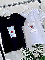 Актуальна жіноча трикотажна футболка принт карти Sfv1325