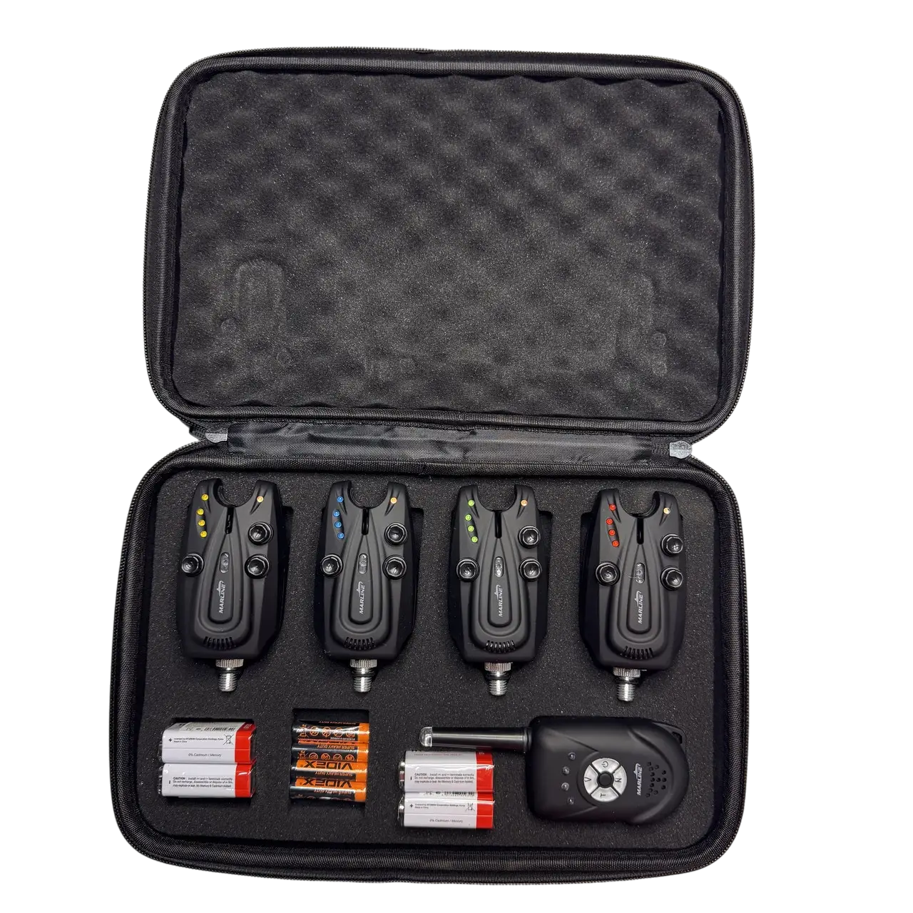 Набір сигналізаторів клювання 4+1 з пейджером MARLINE JHA-522 у кейсі