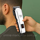 Акумуляторна машинка для стрижки 2000 мАг, 4 насадки, NG-777 / Бездротовий тример для стрижки, фото 3