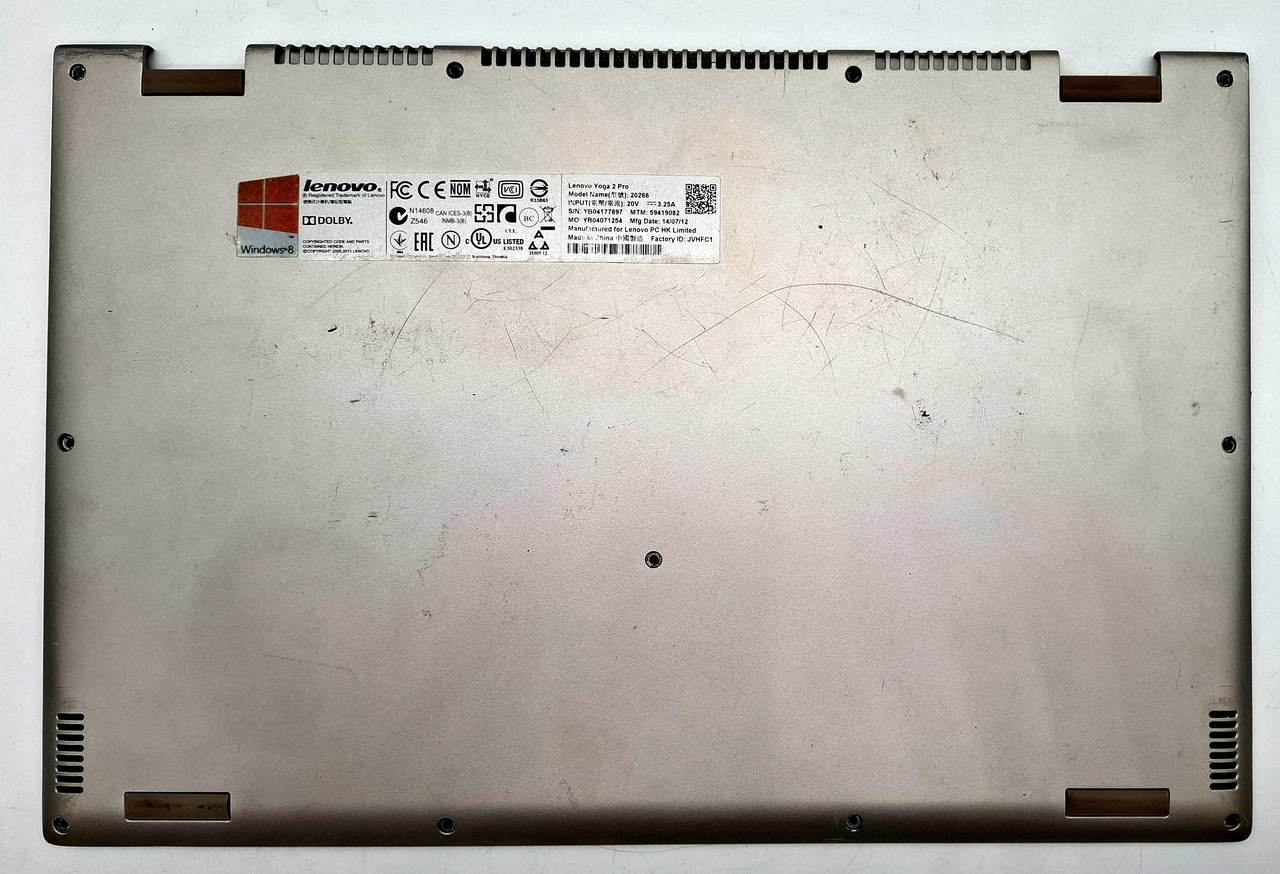 Нижня частина корпусу Lenovo YOGA 2 Pro. б/в