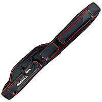 Чохол для вудилищ Marline 135 см на 3 вудилища з котушками чорний із червоною окантовкою ТМ
