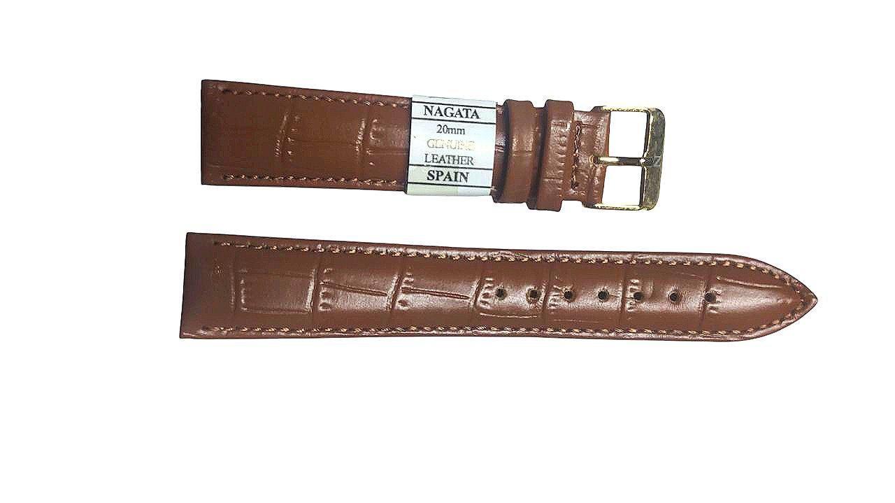 Ремінець "Nagata" 20 mm коричневий, фото 1