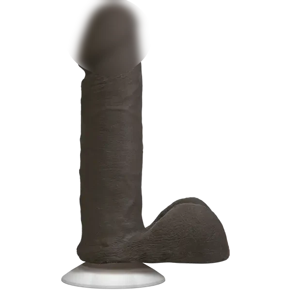 Фалоімітатор Doc Johnson The Realistic Cock 6 inch Black - ULTRASKYN, Vac-U-Lock, діаметр 4,3 см