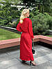 Жіноча спідниця довга з шовку Армані Червона, фото 5
