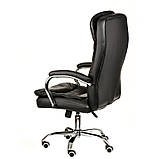 Крісло офісне комп'ютерне Benamar black (E7078), шкірзам чорний, фото 7