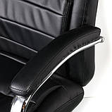 Крісло офісне комп'ютерне Benamar black (E7078), шкірзам чорний, фото 10