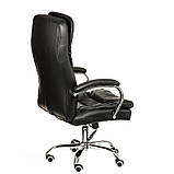 Крісло офісне комп'ютерне Benamar black (E7078), шкірзам чорний, фото 6