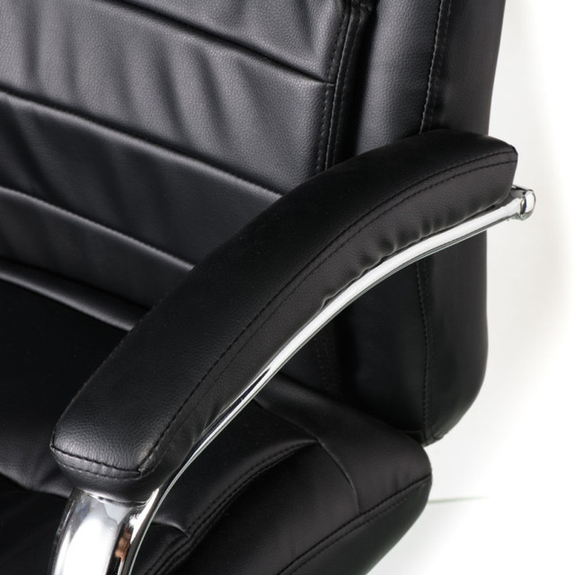 Крісло офісне комп'ютерне Benamar black (E7078), шкірзам чорний