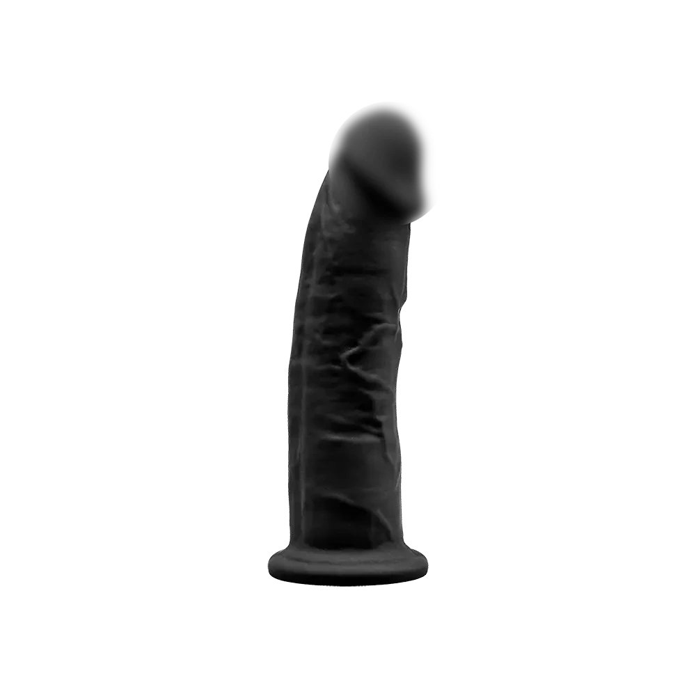 Фалоімітатор SilexD Robby Black (MODEL 2 size 6in), двошаровий, силікон+Silexpan, діаметр 3,5 см