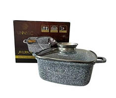 Каструля Vinnarc Aroma сіра 4,4 л 24х24 см алюміній з антипригарним покриттям (1224CE-GR)