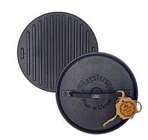 Прес для сковороди Maysternya круглий 3,3 кг d20 см чавун (MS210)