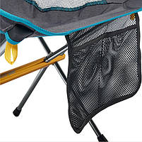 Крісло Туристичне Розкладне Uquip Infinity Lounger Grey (244047) Кемпінгове Складне Крісло для риболовлі, фото 7