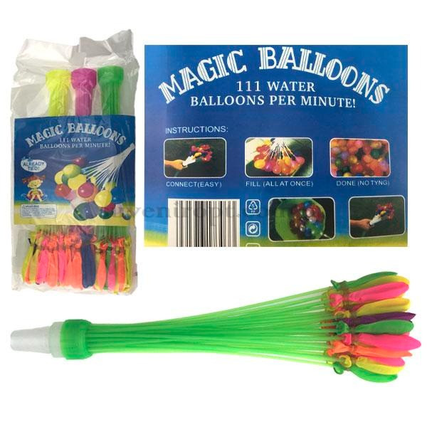 Бомбочки кульки для водяної гри набір 111 шт., фото 1