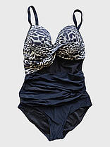 Цілісний купальник леопард Fuba 25075 сірий 48 50 52 54 56 розмір, фото 5