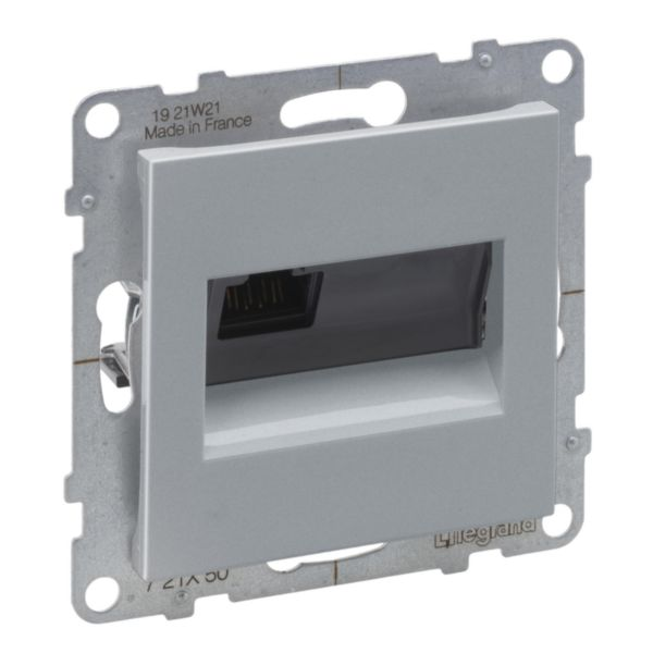 SUNO Розетка інформаційна RJ45 CAT5E UTP, колір Алюміній