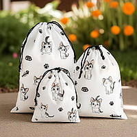 Набір пакувальних мішків із зав’язкою «Котики» — 15 шт 3 розмири LoveYouHome