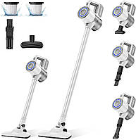Бездротовий пилосос, пилосос з акумуляторною батареєю, Anti-Tangle, ручний пилосос 6-in-1 Lightweigt портативний
