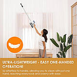 Бездротовий пилосос, ручна модель з потужністю до 30 кПа та акумулятором, тривалий час роботи, легкий ручний пилосос 6-в-1 для при, фото 3