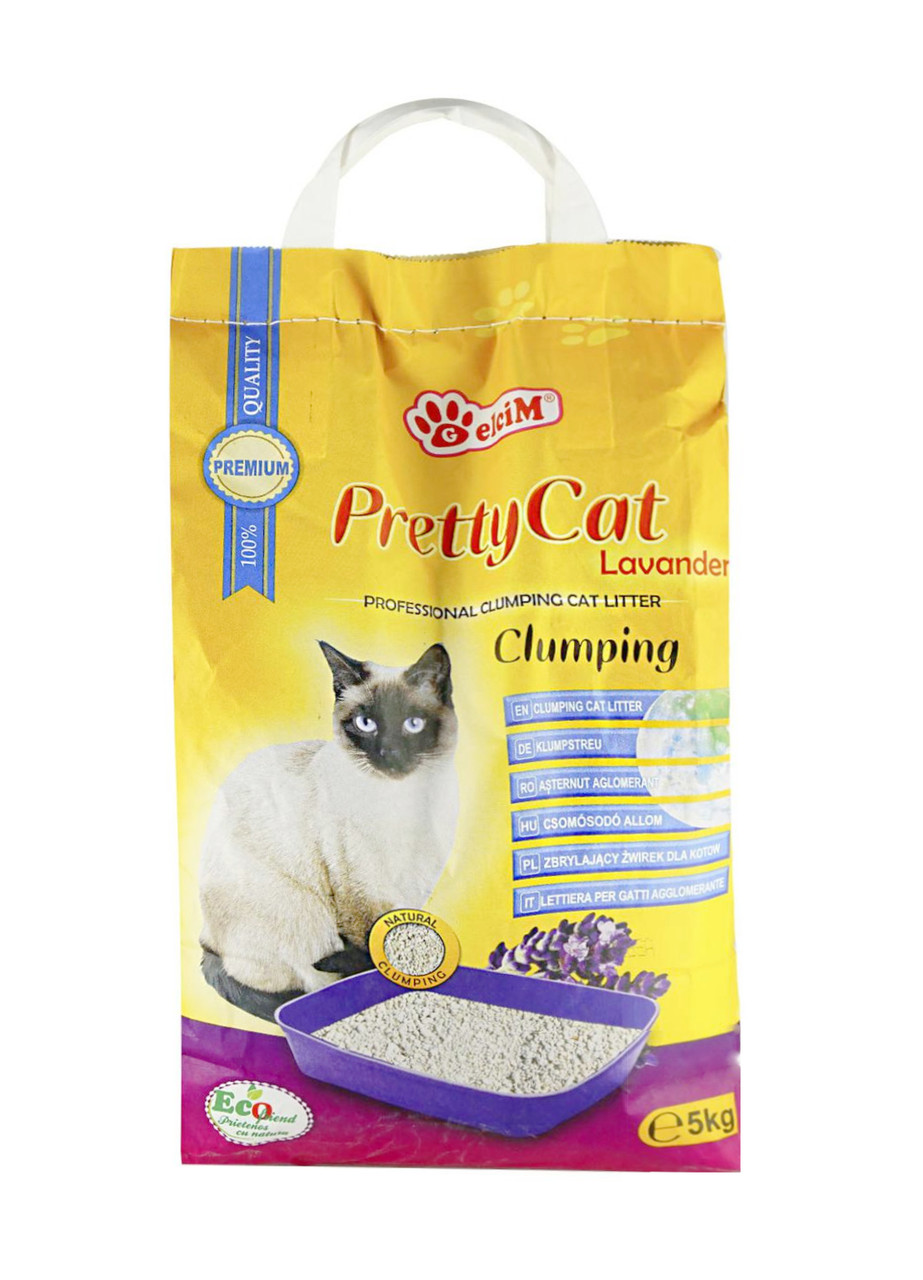Pretty Cat Lavander (Претті Кет) наповнювач бентонітовий з ароматом лаванди 5 кг