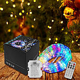 Вуличні різдвяні вогні Waiybbit, 2 батареї, 49 футів/шт., 150 світлодіодних гірлянд, що змінюють колір, з дистанційним керуванням, фото 8