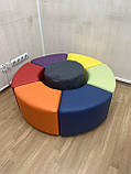 Пуф дитячий 1 секція BNB Тор (збираються у Коло та Змійку). Для дому, дитячого садку, дитячої ігрової кімнати, магазину, фото 3