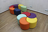 Пуф дитячий 1 секція BNB Тор (збираються у Коло та Змійку). Для дому, дитячого садку, дитячої ігрової кімнати, магазину, фото 4