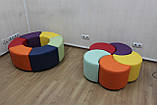 Пуф дитячий 1 секція BNB Тор (збираються у Коло та Змійку). Для дому, дитячого садку, дитячої ігрової кімнати, магазину, фото 5