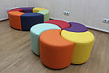 Пуф дитячий 1 секція BNB Тор (збираються у Коло та Змійку). Для дому, дитячого садку, дитячої ігрової кімнати, магазину, фото 6