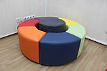 Пуф дитячий 1 секція BNB Тор (збираються у Коло та Змійку). Для дому, дитячого садку, дитячої ігрової кімнати, магазину, фото 8