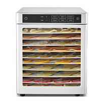 Дегідратор побутовий Tekhniko DH-10F-SS нержавіюча сталь (10 лотків 30*28 см)