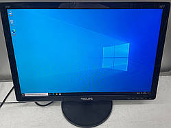 Монітор LED 19.5" Philips 206V6Q матриця AH-IPS, VGA DVI широкоформатний