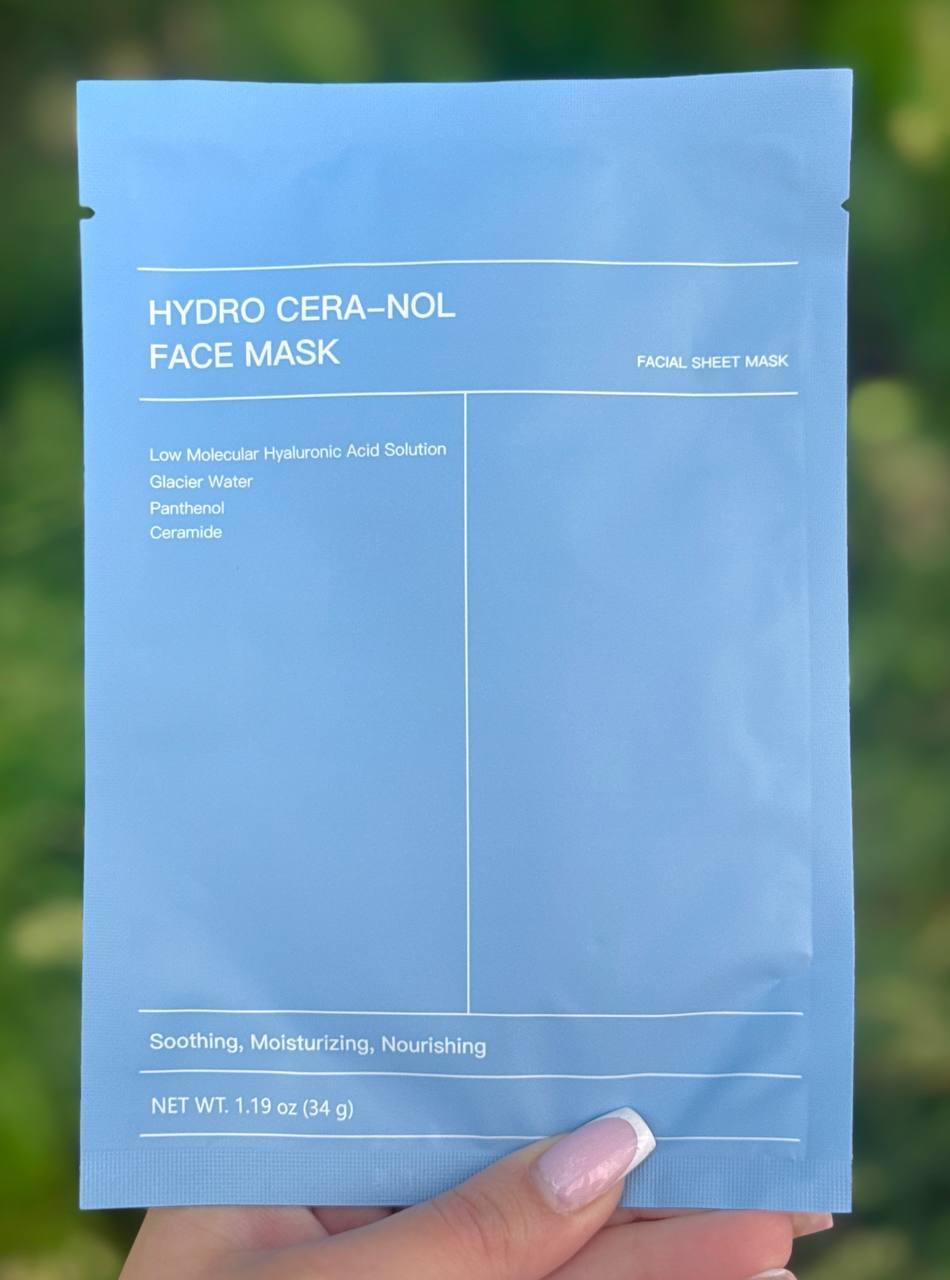 Заспокійлива гідрогелева маска з керамідами та пантенолом Hydro Cera-Nol Face Mask, 1 шт, фото 1