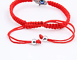 Браслет амулет червона нитка з Рукою Хамса долоню Фатіма від пристріту, фото 4