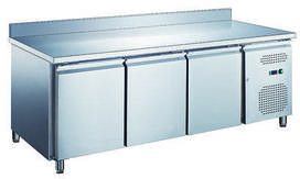 СТІЛ ХОЛОДИЛЬНИЙ HURAKAN HKN-GXRC32GN З БОРТОМ