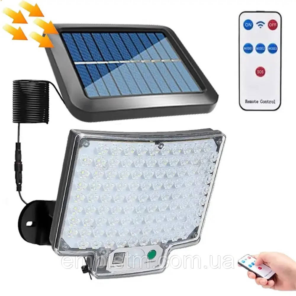 Вуличний світильник на сонячній батареї з датчиком руху BL-104-SMD LED Лампами настінний ліхтар