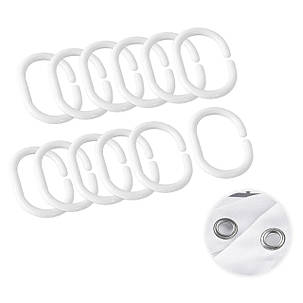 Шторка для ванни та душу з поліестеру водонепроникна Bathlux 180x180 см з кільцями для ванної кімнати, фото 2