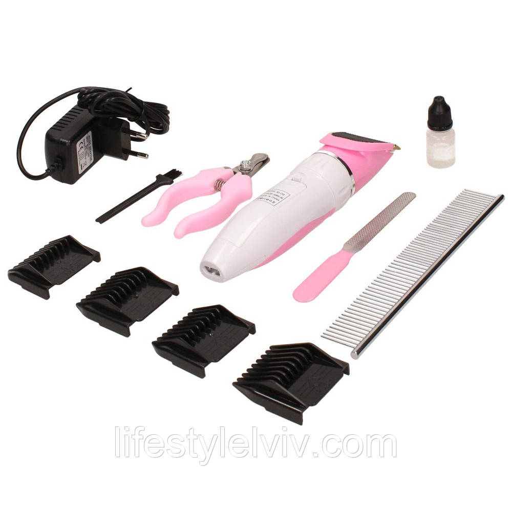 Акумуляторна машинка для стрижки тварин 4в1, Max Mara pro / Набір для грумінгу домашніх тварин, фото 1