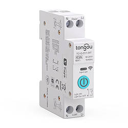 Розумний WIFI автомат на DIN рейку, 32A / Вимикач WIFI реле / Розумний автоматичний вимикач