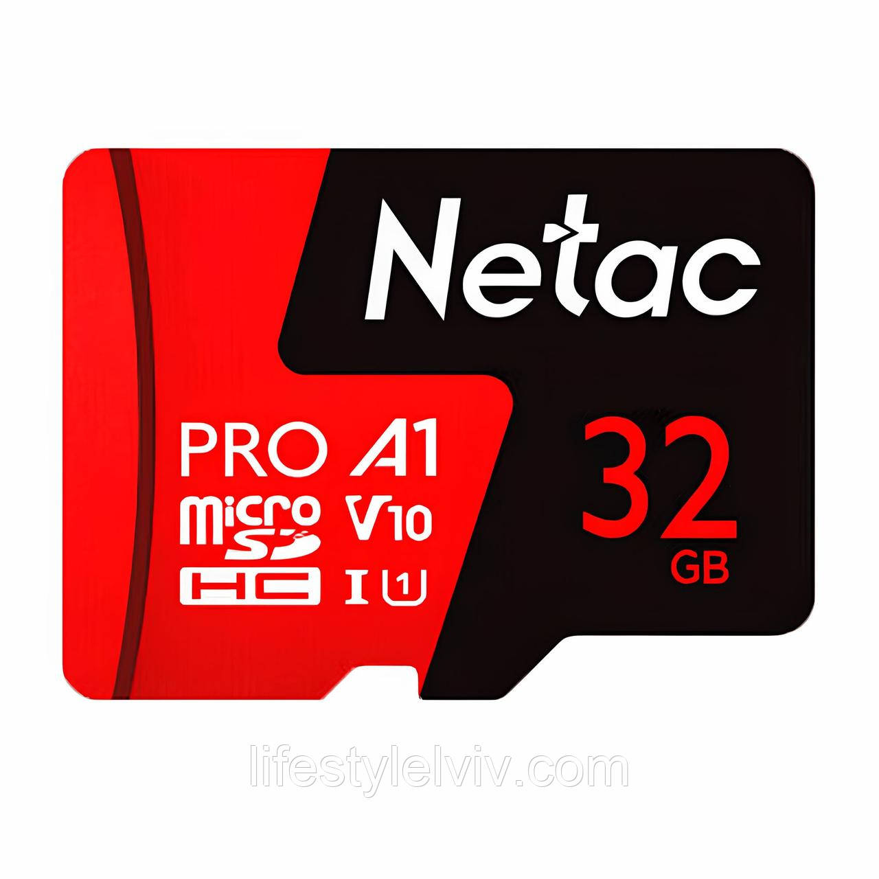 Карта пам'яті 32GB, microSDHC Netac / Карта пам'яті для телефону / Флеш карта для камери, фото 1