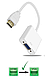 Адаптер HDMI-VGA з аудіо 3.5 мм (білий), конвектор відео/звуку, фото 2