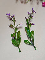 Зелень на ніжку / 5 шт. / 13.5 см / фіолетовий