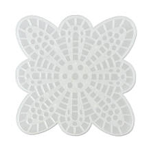 Пластикова канва, метелик, 8.5*8.5 см, біла