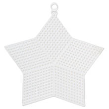 Пластикова канва, зірка, 13.5*14 см, біла
