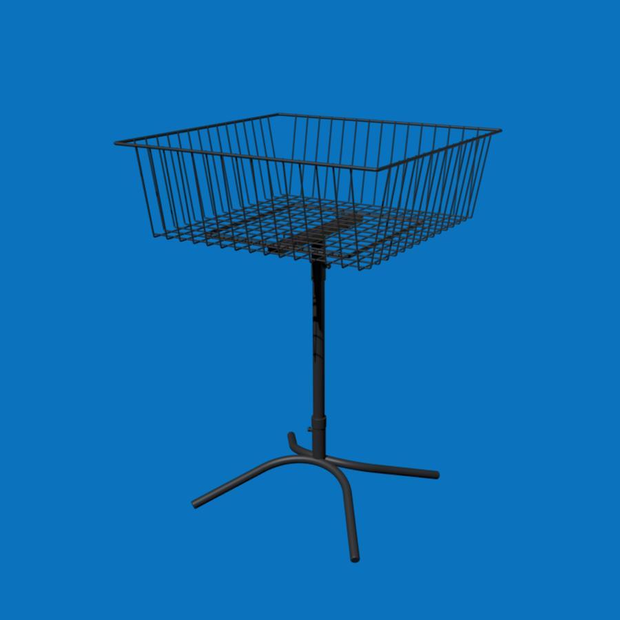 Розпродажний кошик на ніжці (КР-66), чорна