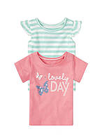 Комплект дитячих футболок Lupilu на дівчинку р.74-80